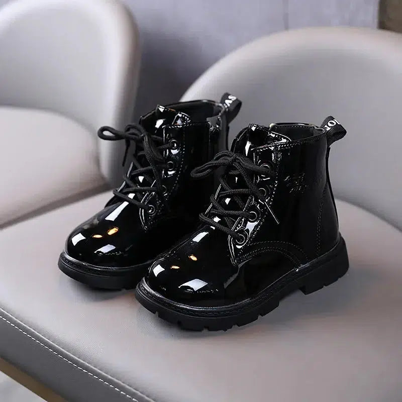 Boys And Girls Ankle Boots Spring Leather Short Boots Kids-kids shoes-Bennys Beauty World