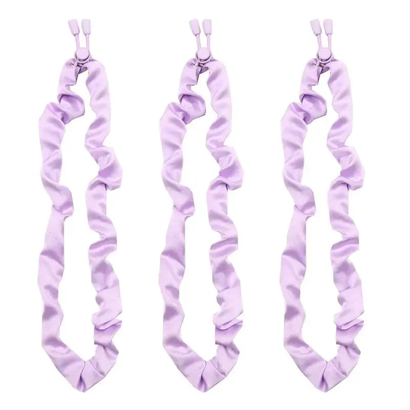 3pcs Adjustable Hair Rope Extra Length Scrunchie Elastic Tie No Slip Silky Satin Hair Loop Rubber Band-Bennys Beauty World