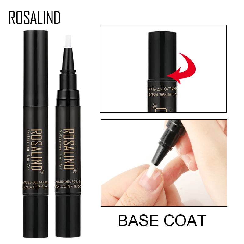 ROSALIND Nail Gel Pen Nail Gel Polish Soak Off UV LED Top Coat