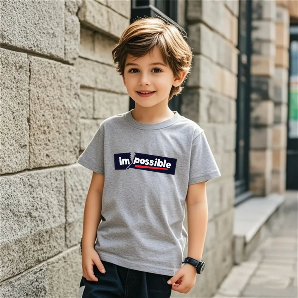 Kids Music Print T-Shirt | Short Sleeve DJ Tee