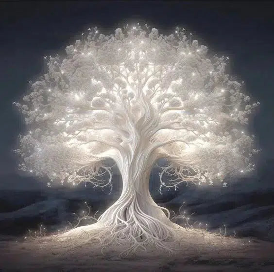 Fantasy White Tree Of Life Poster Prints For Living Room Decor-Art-Arlik interiors