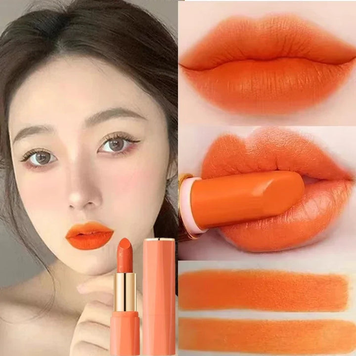 Orange Color Lipstick Lip Glaze Matt