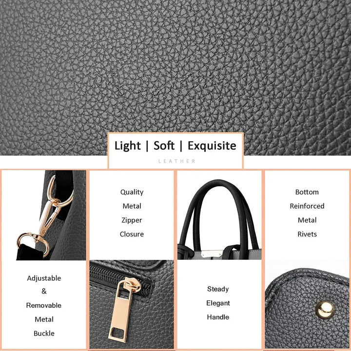 Famous Designer Brand Bags Women Leather Handbag New Luxury Ladies Purse zwq-Bennys Beauty World