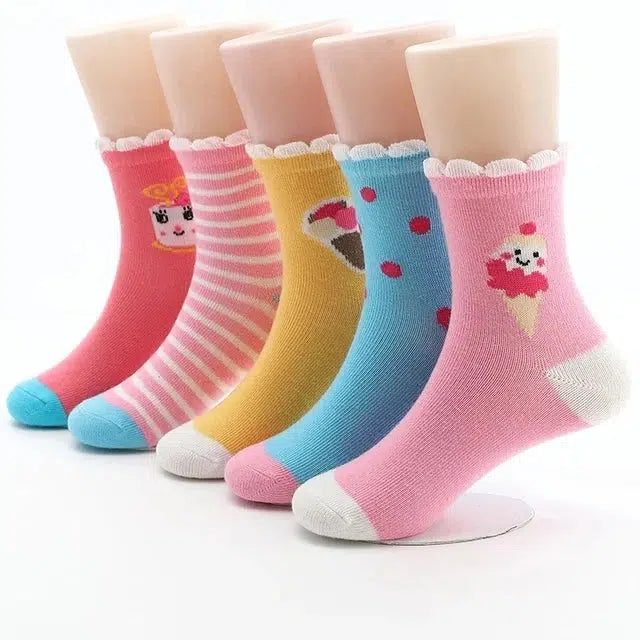 5pairs/lot New Fashion Boys And Girls Socks-pants-Bennys Beauty World