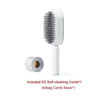 Self Cleaning Hair Brush For Women One-key Cleaning Hair Loss Airbag Massage Scalp Comb Anti-Static Hairbrush BENNYS 