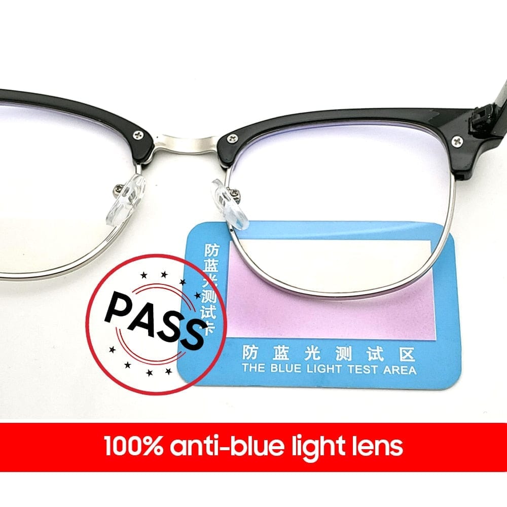 Semi Rimless Anti Blue Light Blocking Glasses BENNYS 