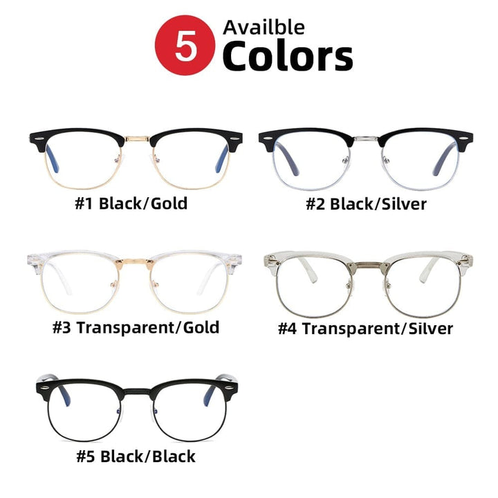 Semi Rimless Anti Blue Light Blocking Glasses BENNYS 