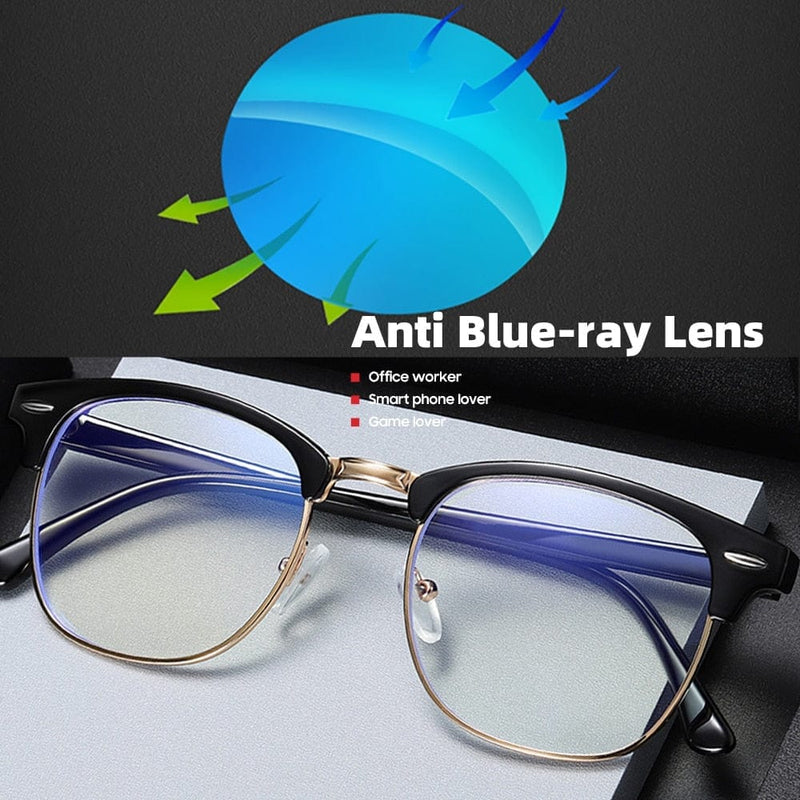 Semi Rimless Anti Blue Light Blocking Glasses BENNYS 