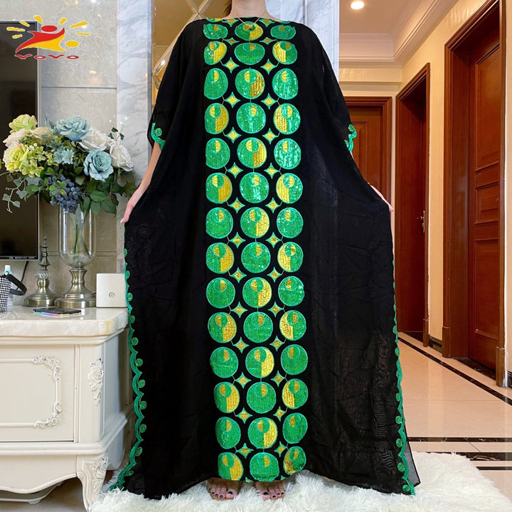 Sequins Embroidery Islamic Clothing African Women  Dress BENNYS 