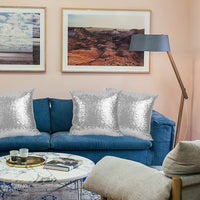 Sequins Sliver Decorative Pillows Pack of 4,18"X18"  Home Decoration BENNYS 