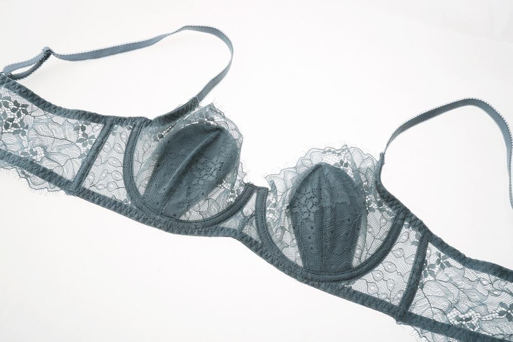Lace Bra Set Underwear Set,grey,75b : : Clothing, Shoes