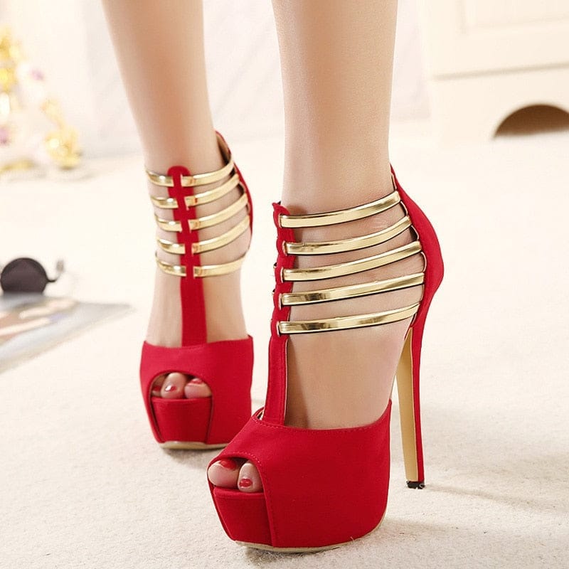 Sexy High Heels Peep Toe Shoes Sandals For Women only 54.81