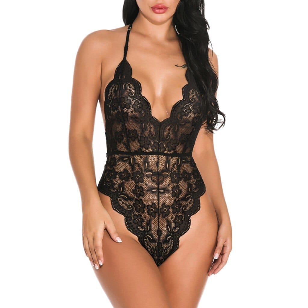 Sexy Lace Lingerie Bodysuit  Women's Hot Erotic Sleepwear BENNYS 