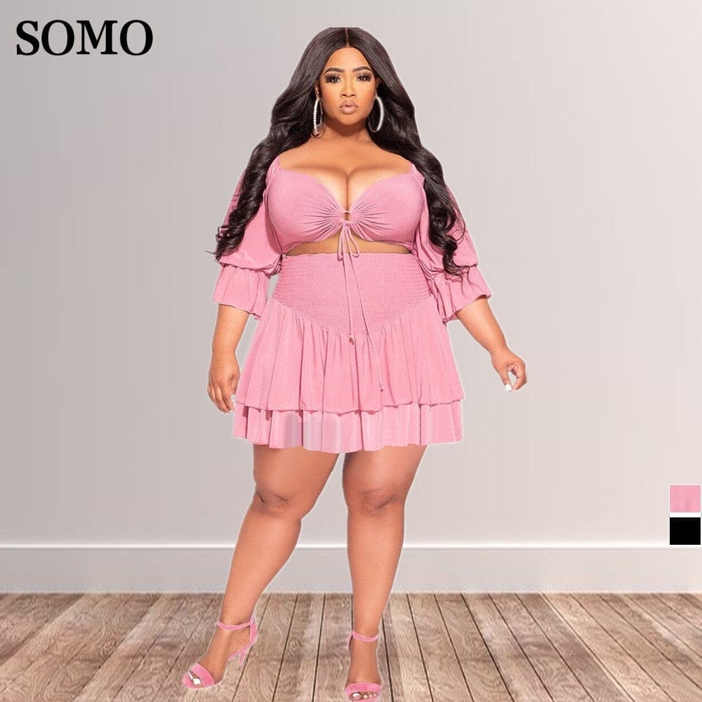 Plus size hot sale outfit sets