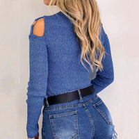 Sexy T-shirt Women's  Knitted Long Sleeve Top BENNYS 
