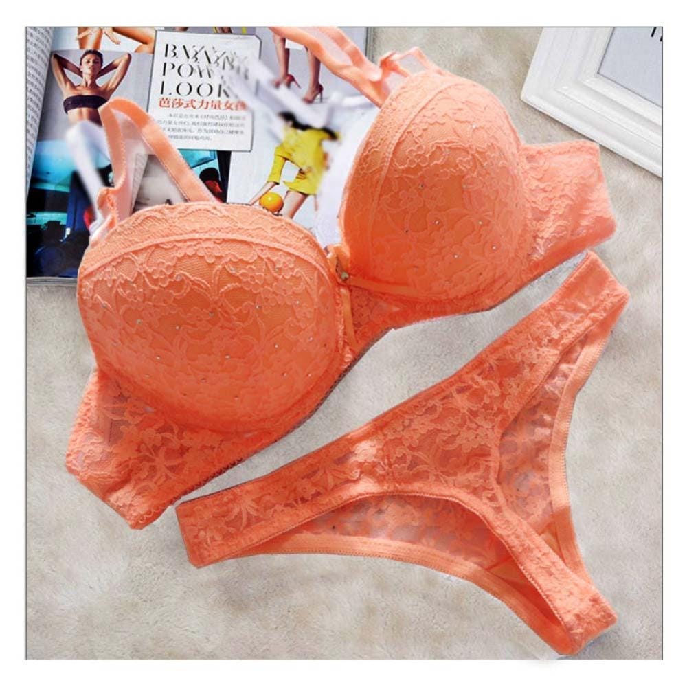 Sexy Women Lace Drill Bras Set Women Push Up Underwear Sets Bra And Thong BENNYS 