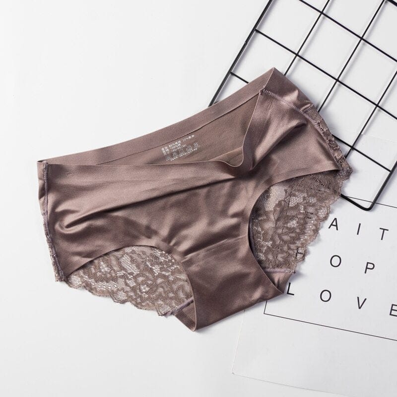 Lace Seamless Panty Seamless Briefs Women's Comfort Sexy Lingerie – Bennys  Beauty World