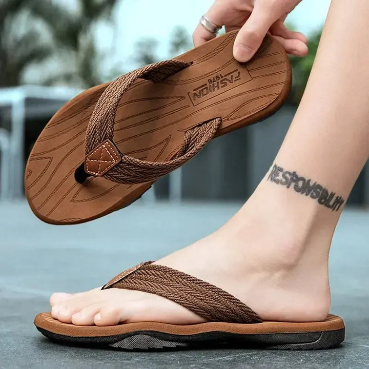 Fashion Mens Sandals Outdoor Soft Summer Slippers Size 39-46 Jumpmore Shoes Men Flip Flops Luxury Sandals 슬리퍼 Slides Men-Bennys Beauty World
