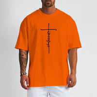 Oversized T shirt For Men Summer Half Sleeve T-Shirt-t-shirt-Bennys Beauty World