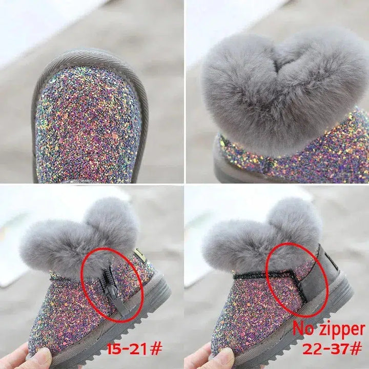 Children Snow Boots Girls Winter Shoes