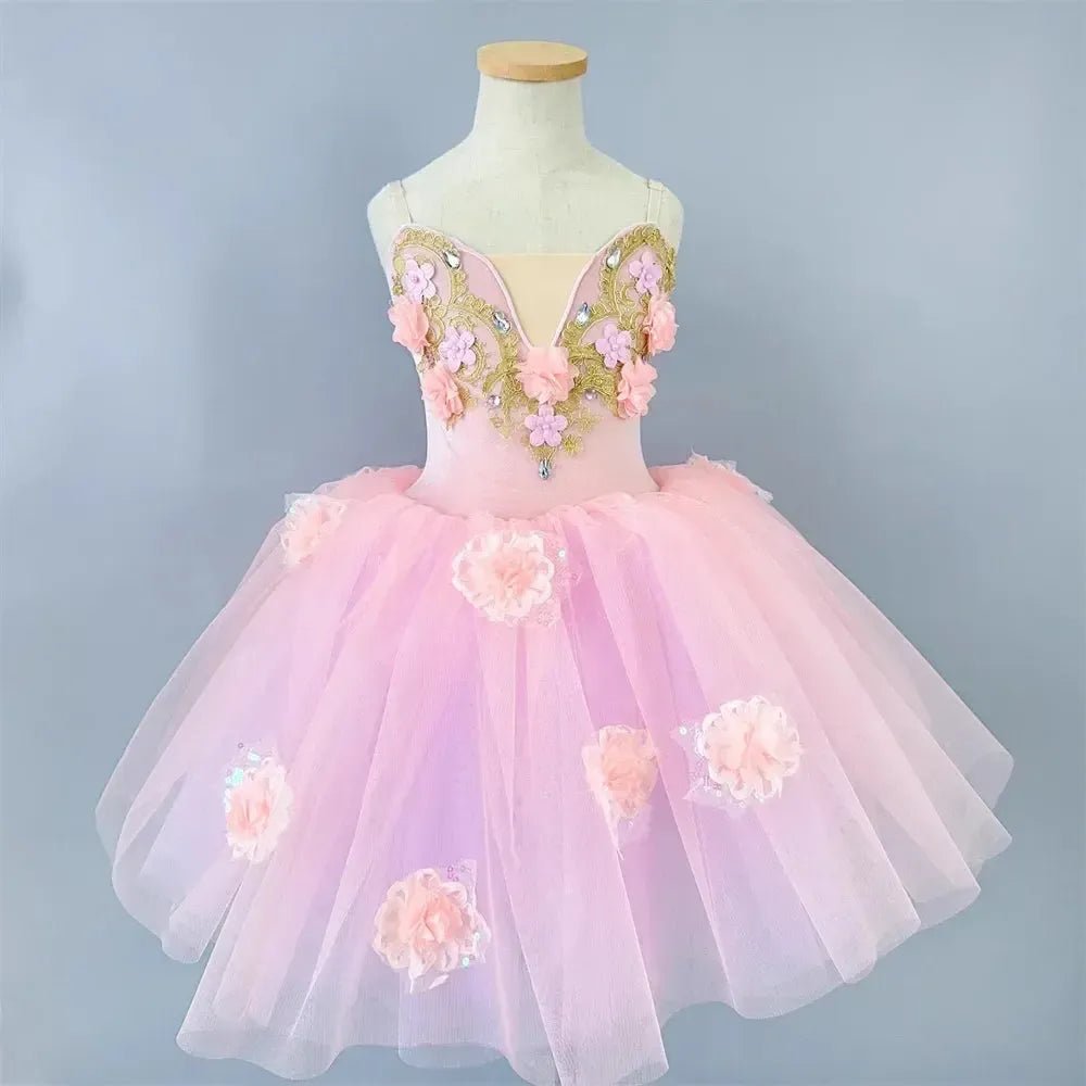 Girls Ballet Tutu Dress – Leotard &amp; Skirt Costume - Bennys Beauty World