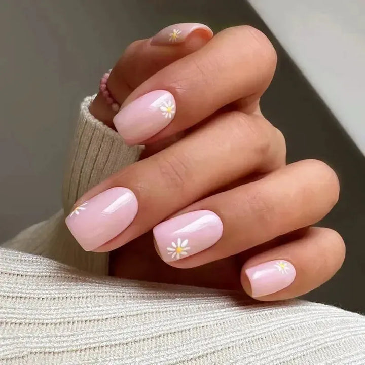 Short Square Press-On Nails – 24 Pcs Acrylic False Nail Tips | Bennys Beauty World-Nails-Bennys Beauty World