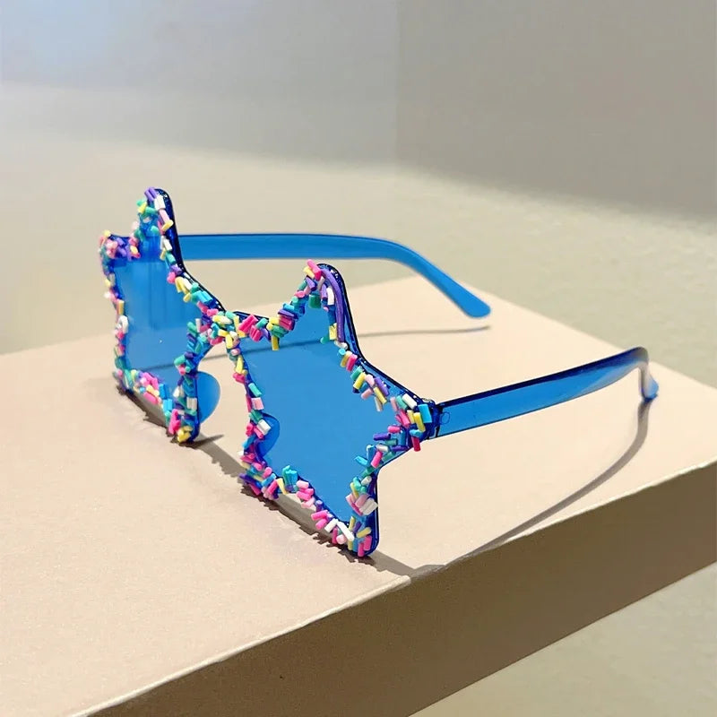 Star-Shaped Sunglasses | UV400 Gradient Beach &amp; Party Shades
