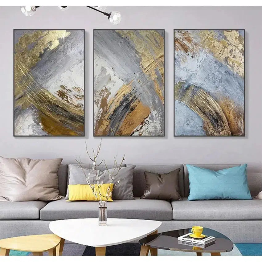 Wall posters abstract oil paintings on canvas-Arlik interiors