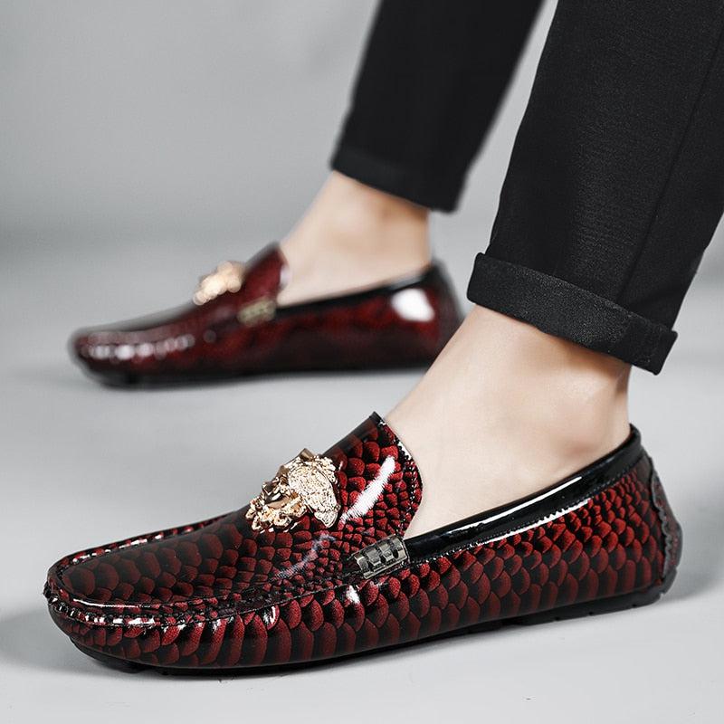 Men's Leather Casual Loafers Shoes-Shoes-Bennys Beauty World