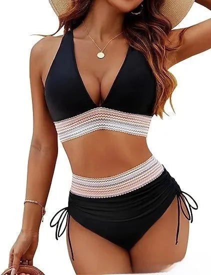 Solid Color Bikini Swimsuit Tight Multi - color - Bennys Beauty World