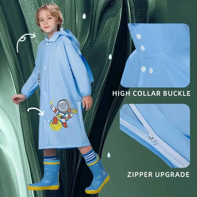 Waterproof Kids Rain Coat Portable Cartoon Rainwear Suit-Suit-Bennys Beauty World