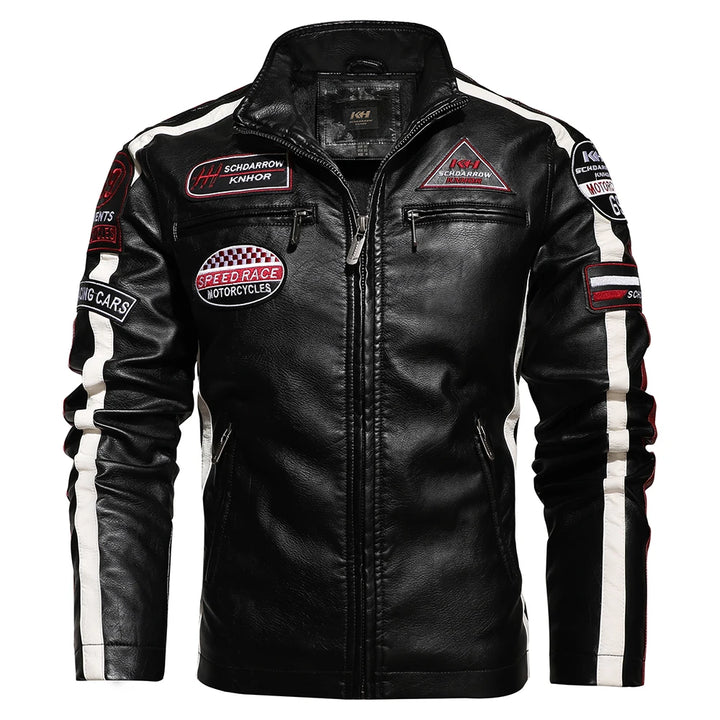 Fall Motorcycle Leather Jacket For Men only $103.09
