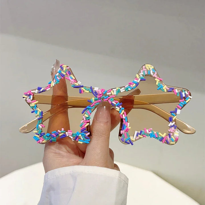 Star-Shaped Sunglasses | UV400 Gradient Beach &amp; Party Shades
