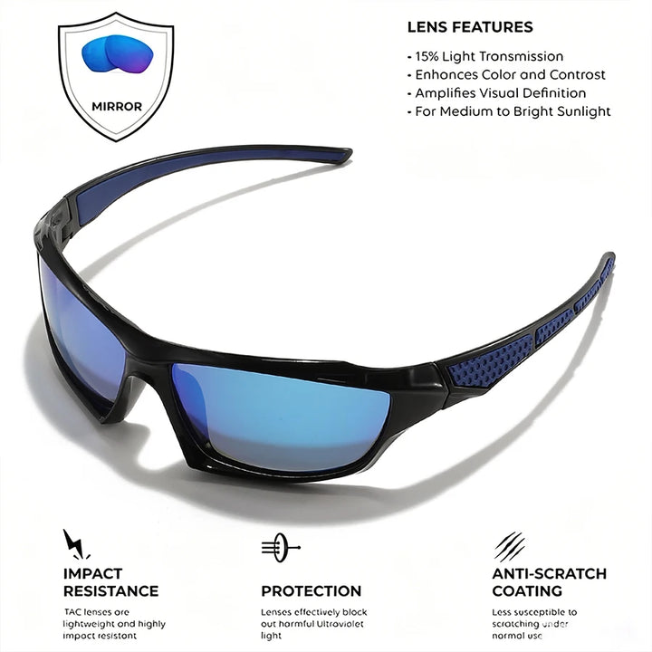 Polarized UV400 Sports Sunglasses – Oval Frame for Men &amp; Women