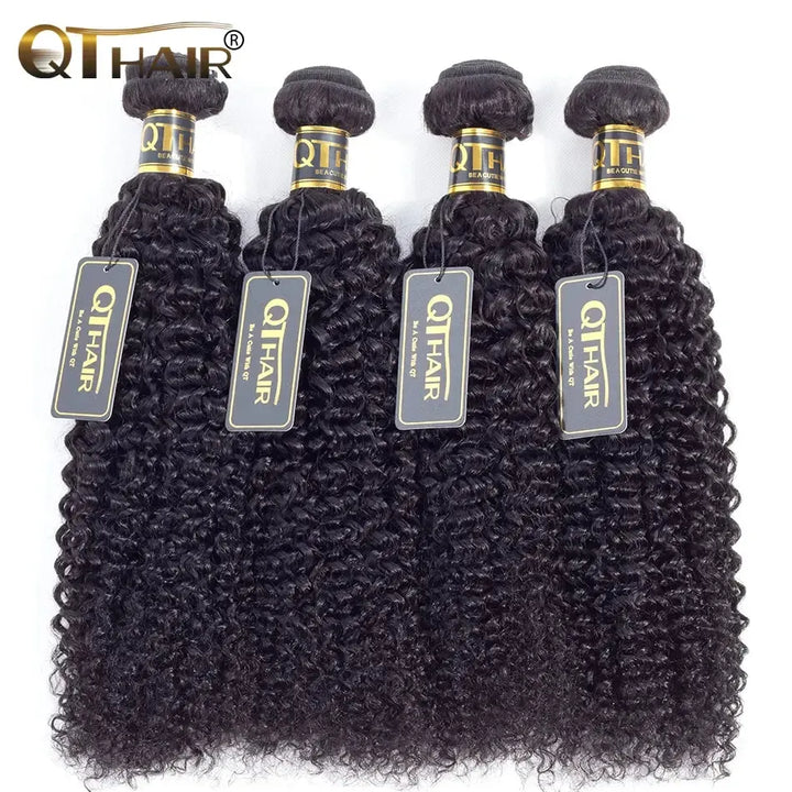 Mongolian Kinky Curly Human Hair Bundles-hair extensions-Bennys Beauty World