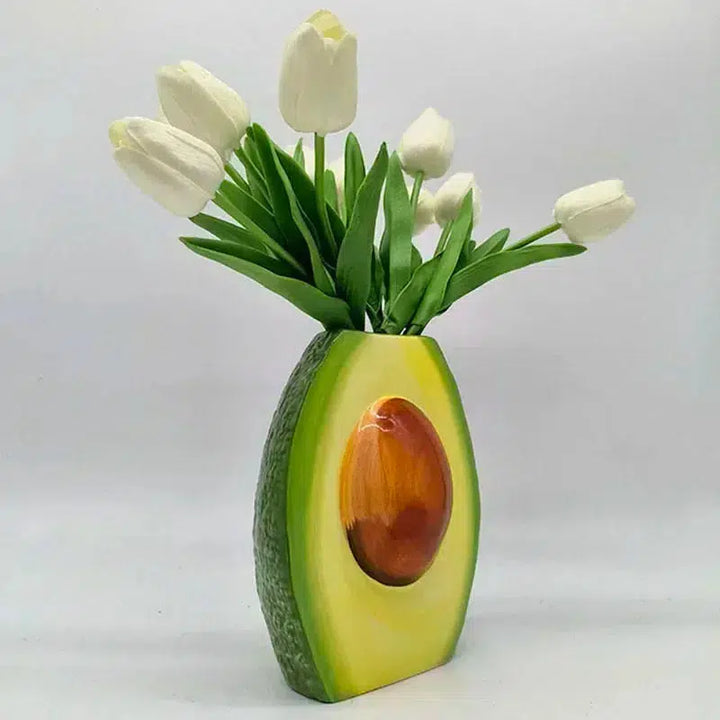 Avocado Vase Porcelain Crafts Flower Pots-Arlik interiors