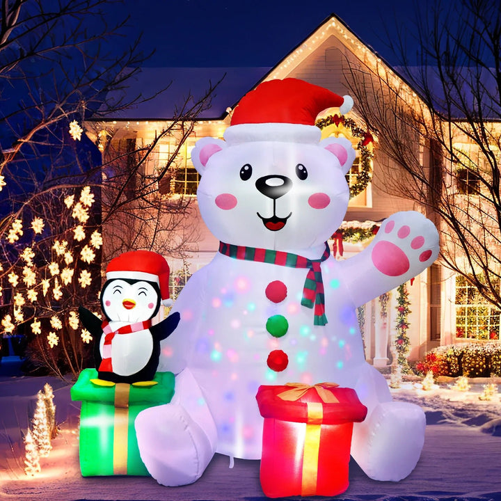 6 FT Christmas Inflatables Outdoor Decorations - Bennys Beauty World