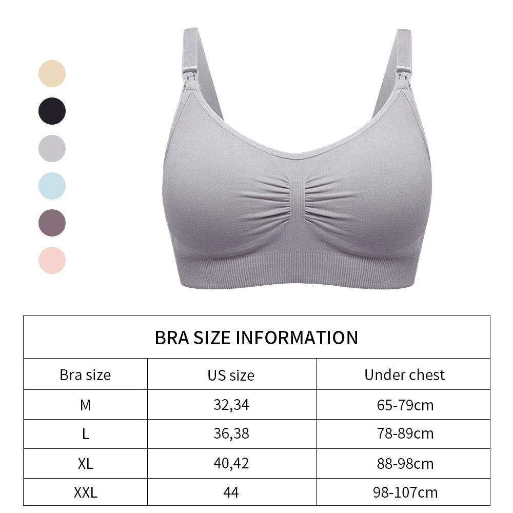 Maternity Nursing Bra No Underwire Breastfeeding Bra