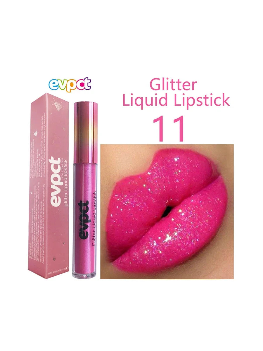 15 Colors Sexy Shimmer Diamond Glitter Matte Lip Gloss