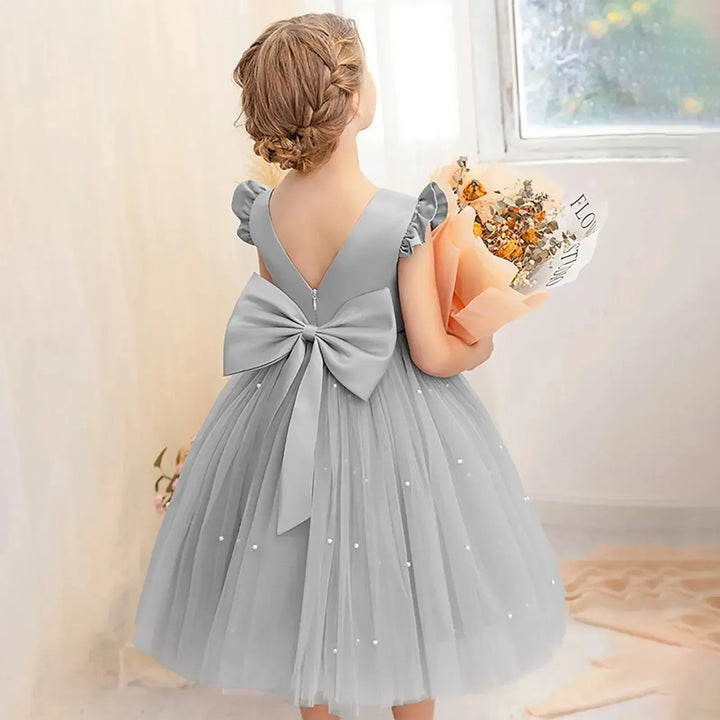 Girls Flower Girl Dress – Christmas &amp; Party (18M–9Y) - Bennys Beauty World