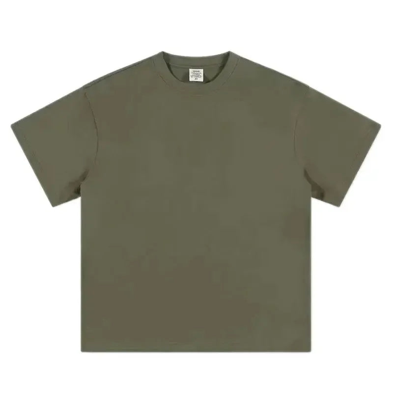 Black White GSM 500g Heavy-duty Pure Cotton T-shirt-T-Shirt-Bennys Beauty World