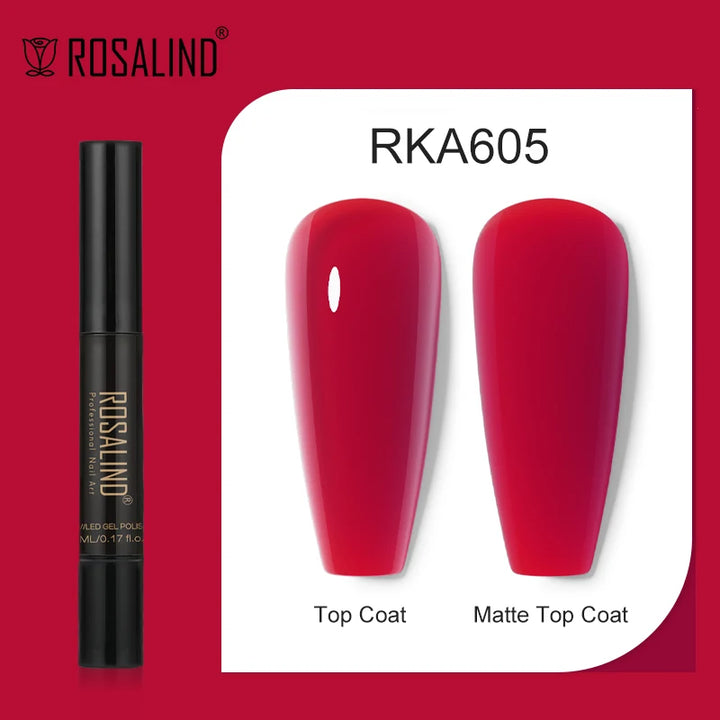 ROSALIND Nail Gel Pen Nail Gel Polish Soak Off UV LED Top Coat