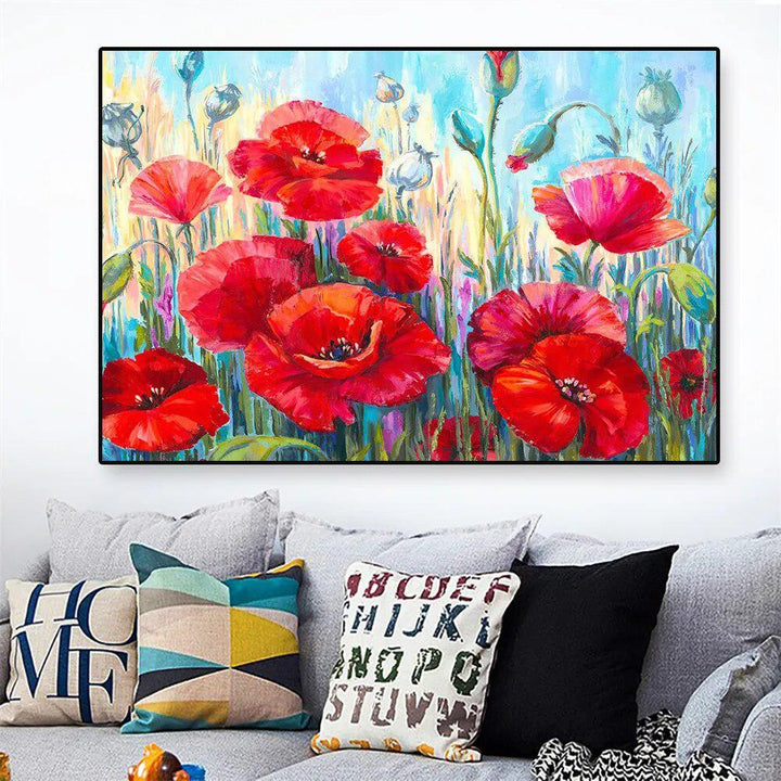 Large Abstract Flower Canvas Painting Modern Floral Prints Poster Wall Art Picture for Living Room Home Bedroom Decor Classroom-Arlik interiors