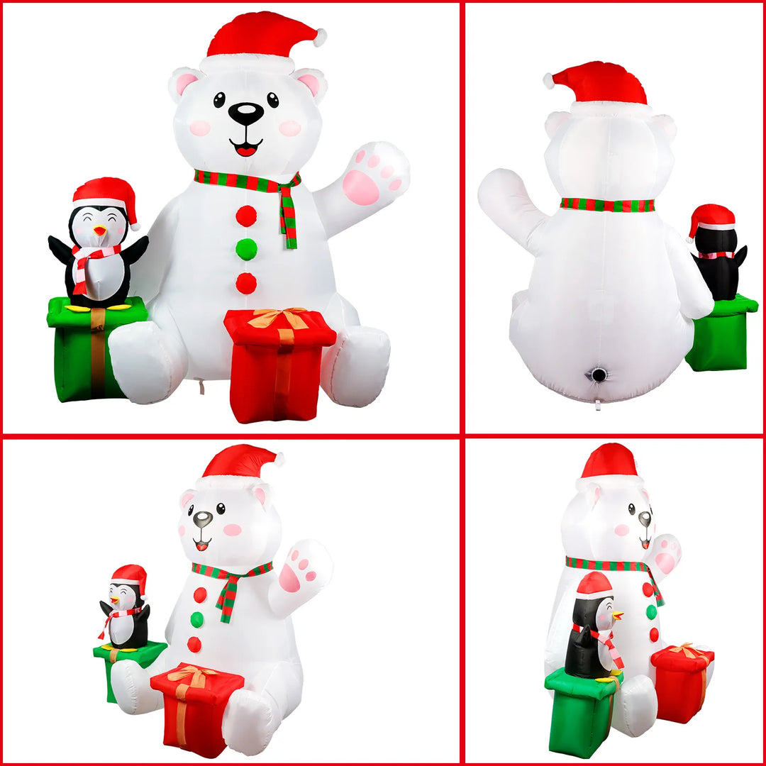 6 FT Christmas Inflatables Outdoor Decorations - Bennys Beauty World