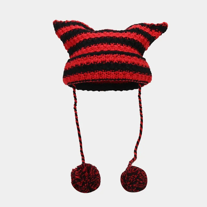 Women Girls Autumn Winter Cute Cat Ears Cap