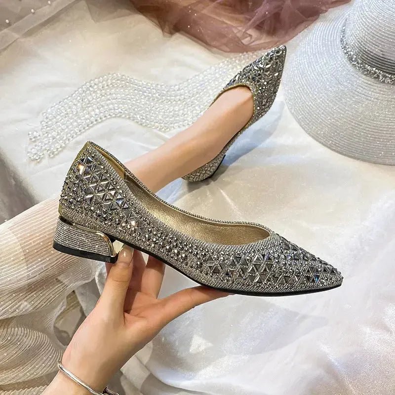 Bling Butterfly Pointed - Toe Ballet Flats - Bennys Beauty World
