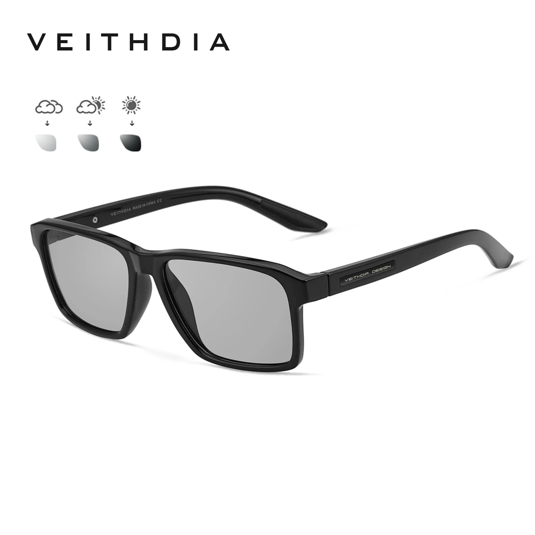 VEITHDIA Polarized UV400 Sunglasses | Photochromic Gradient Mirror | Unisex