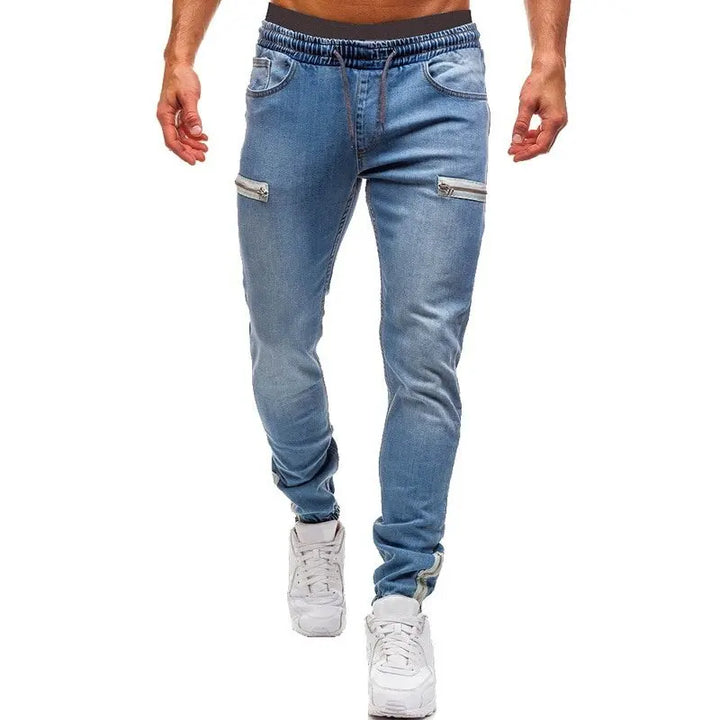 Fashion Casual Slim Skinny Elastic Stretch Long Denim Pencil Pants Streetwear