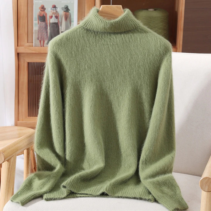 Women’s Cashmere High-Lapel Sweater