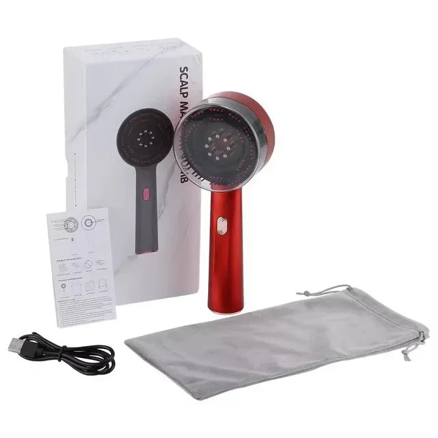 3 Modes Electric Massage Comb Portable Red Light Laser